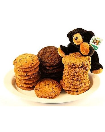 Cookie Bear Flower Arrangement