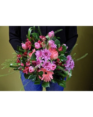 Pinks & Mauves Hand Tied Bouquet
