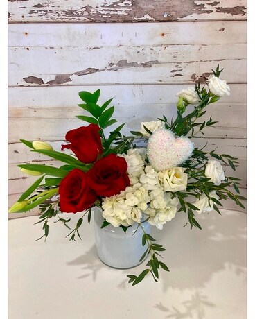 The Love Vase Flower Arrangement