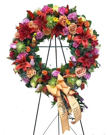 Deep Coral Wreath Wreath
