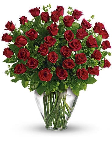 Three Dozen Long Stemmed Roses Flower Arrangement