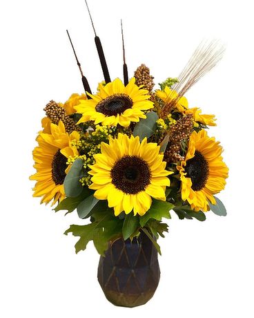 Snazzy Sunflowers Flower Arrangement