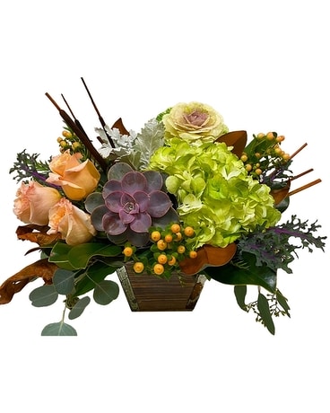 Rustic Harvest Flower Arrangement