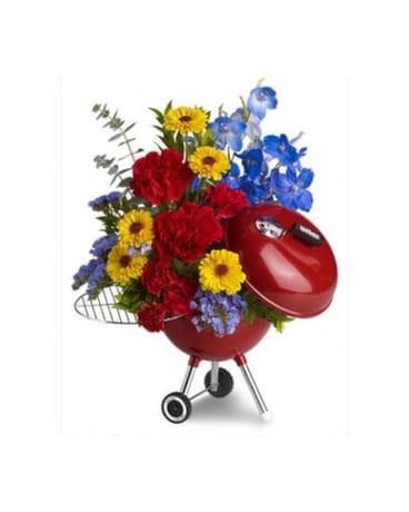 Webber Grill Flower Arrangement