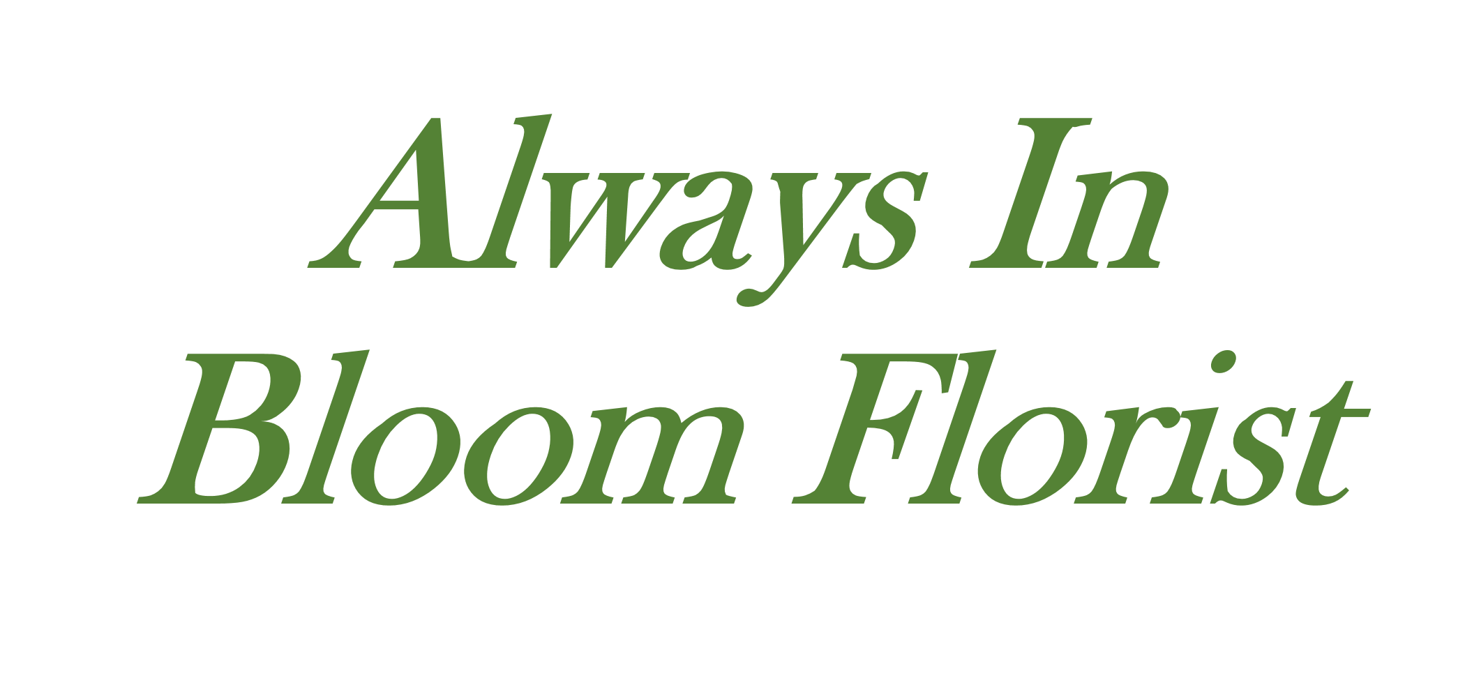 Always In Bloom Florist - Logo