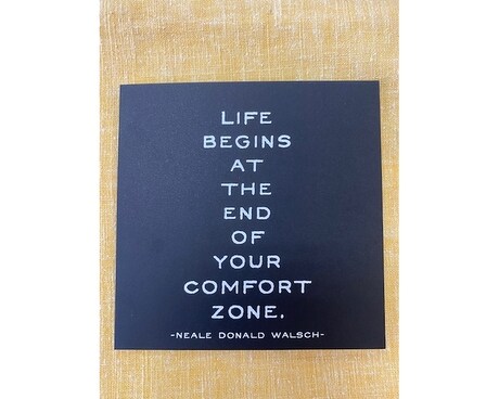 Life Begins At The End Of Your Comfort Zone Card Gifts