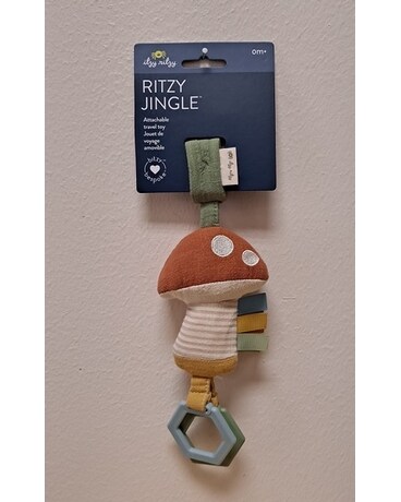 Ritzy Jingle Mushroom Attachable Travel Toy Gifts
