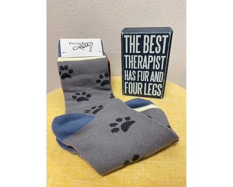 Dog/Cat Sock & Box Sign Set Gifts