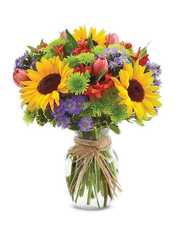 European Floral Garden Flower Arrangement