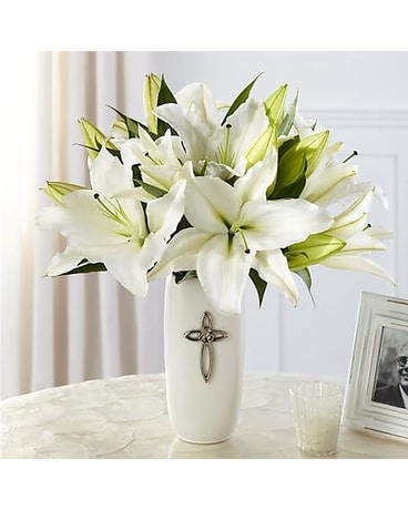 Faithful Blessings Bouquet Sympathy Arrangement