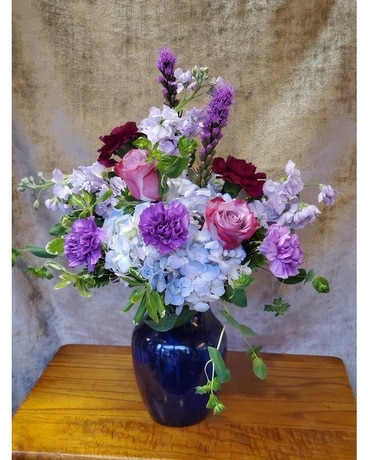 Lavender Blues Flower Arrangement