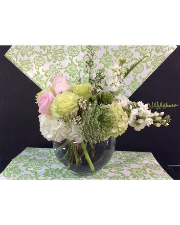 Rose Bowl Flower Arrangement