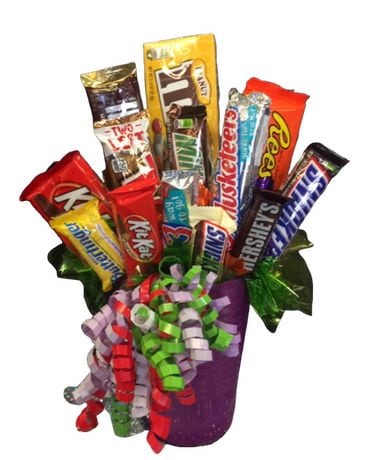 Candy Bouquet Gift Basket