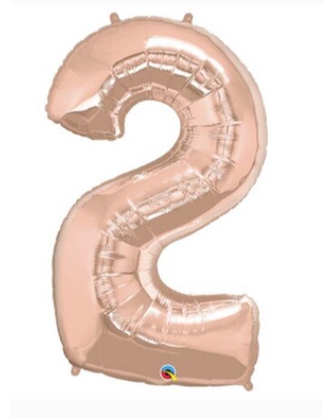 34 Inch Metallic Gold Two Balloon Gifts
