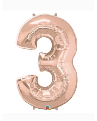 34 Inch Metallic Gold Three Balloon Gifts
