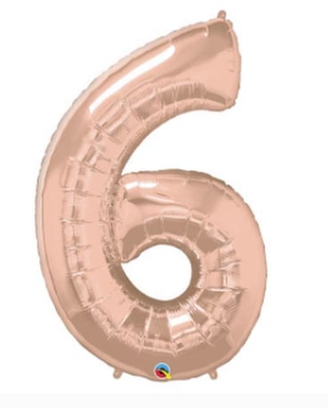 34 Inch Metallic Gold Six Balloon Gifts
