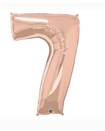 34 Inch Metallic Gold Seven Balloon Gifts