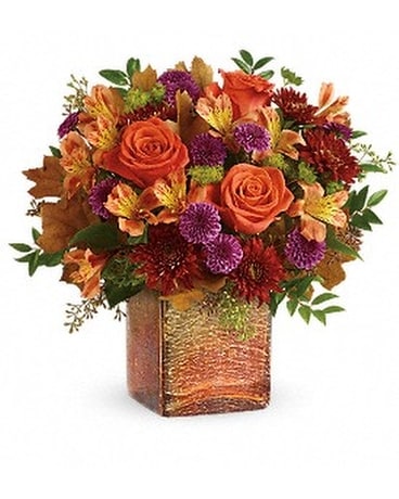 Teleflora's Golden Amber Bouquet Flower Arrangement