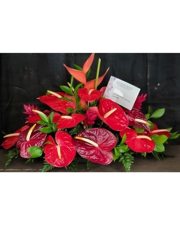 MTF1232 Tropical Long & Low Arrangement Flower Arrangement