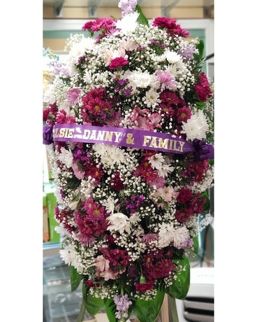 MTF748 Mixed Spring Standing Spray Flower Arrangement
