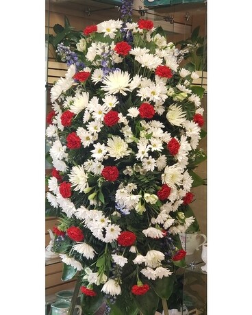 MTF745 Mixed Spring Standing Spray Flower Arrangement