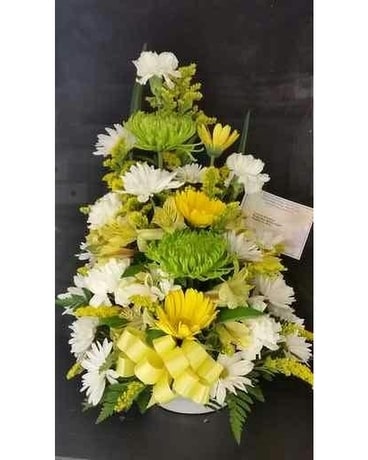 MTF2113 One Sided Mixed Spring Flower Arrangement