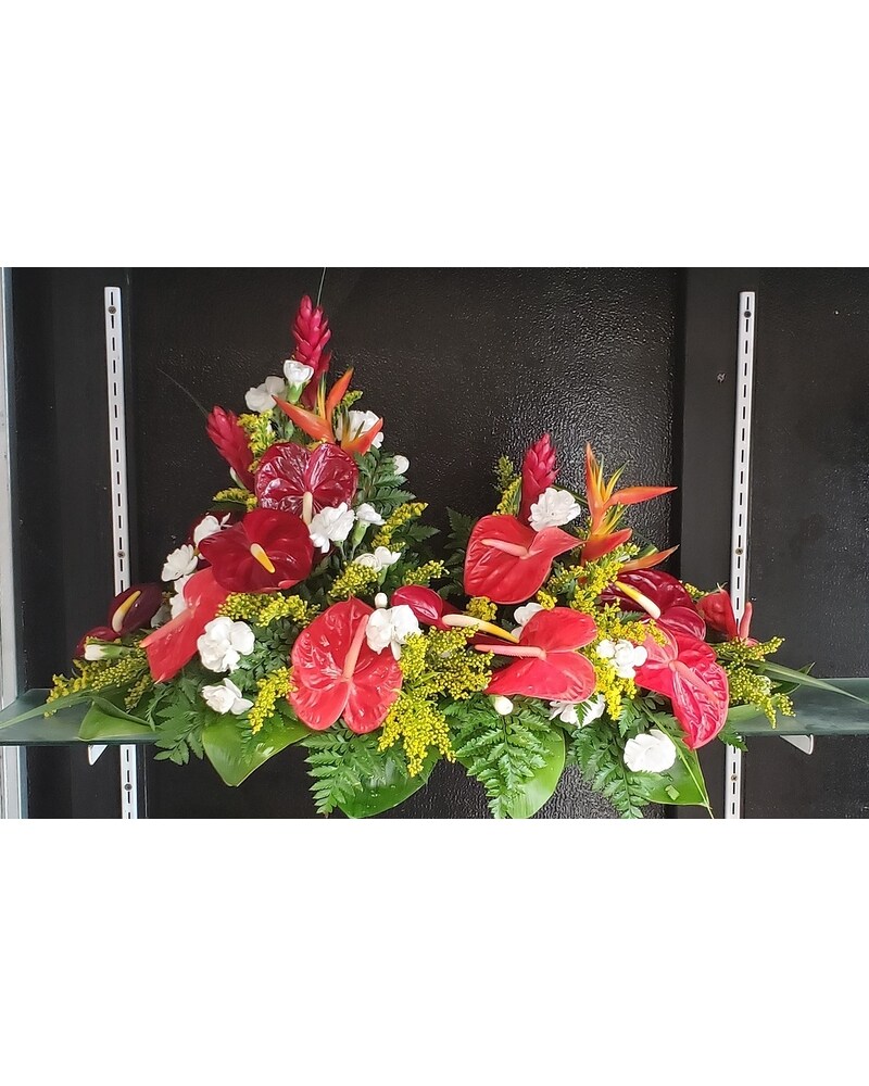 MTF912 Tropical & Spring Flower Urn Spray in Mililani Town