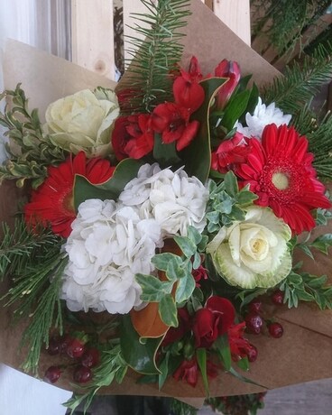Festive Handtied Flowers