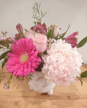 Precious Hearts Flower Arrangement
