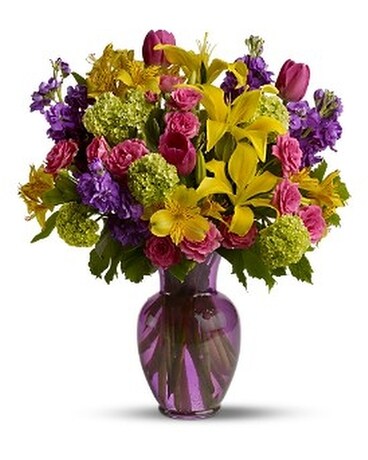 The Bright Stuff Deluxe Flower Arrangement