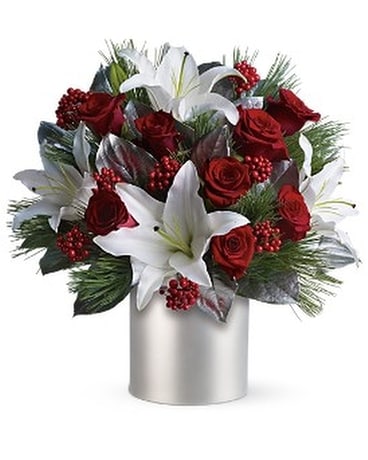 Teleflora's Lilies and Roses Flower Arrangement