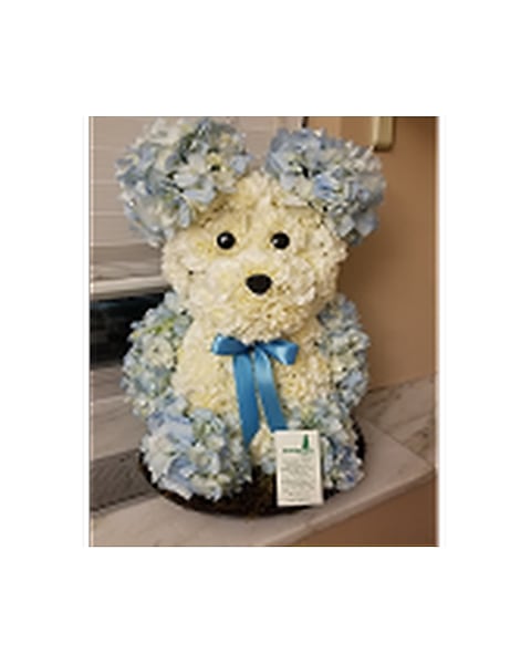 Funeral Teddy Bear Shaped Floral Foam Oasis 3D Bear Is A Pre-cut
