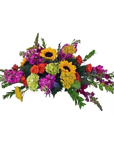 Autumn Sunset Centerpiece Flower Arrangement