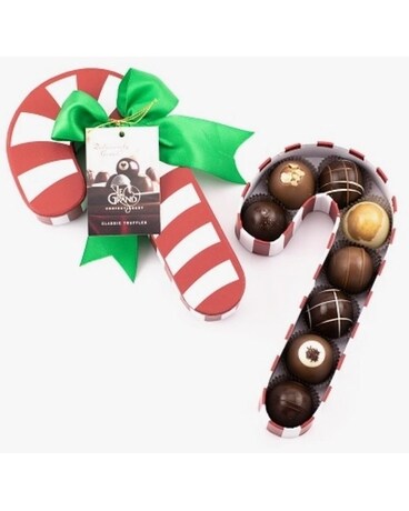 Candy Cane - 8 Pc Petite Chocolate Truffle Box Gifts