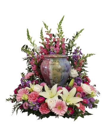 Pastel Garden Sympathy Arrangement
