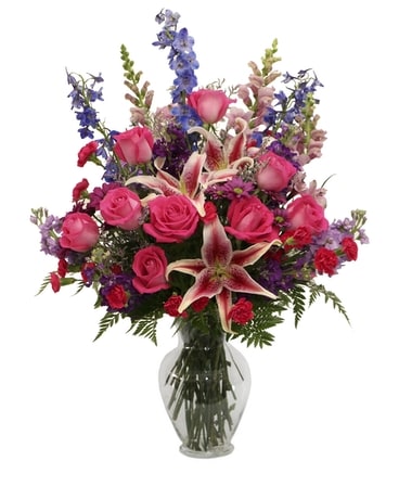 Summer's Garden Vase Flower Arrangement