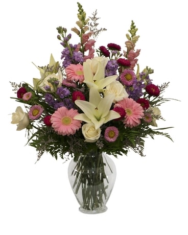 Pastel Garden Flower Arrangement