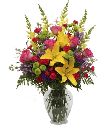 Secret Garden Vase Flower Arrangement