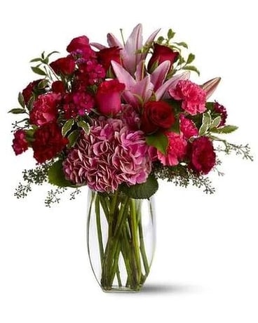 Burgundy Bliss Flower Arrangement