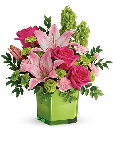Lime Blush Flower Arrangement