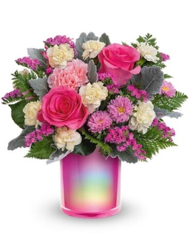 Pearly Pink Flower Arrangement