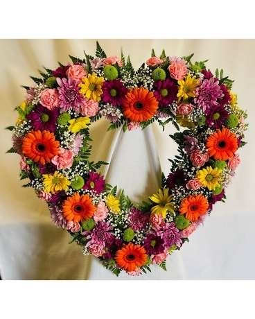 Heavenly Garden Heart Sympathy Arrangement