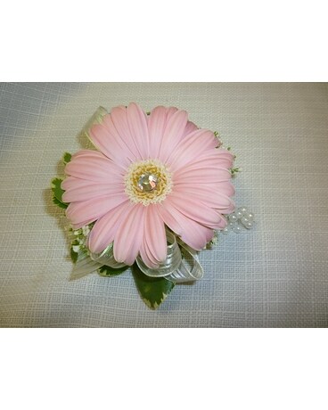 Gemmed Gerbera Wristlet Corsage
