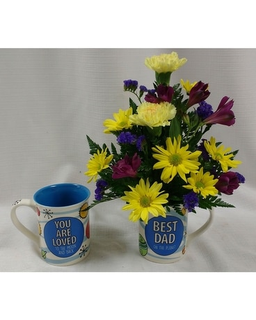 Best Dad On The Planet Flower Arrangement