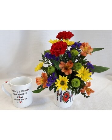 Mom Is WOW Flower Arrangement