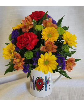 Mom Is WOW Flower Arrangement