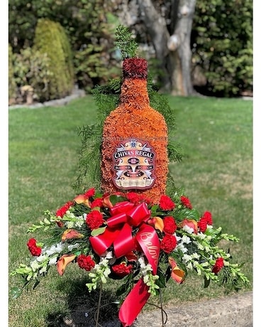 Chivas Regal Bottle Specialty Arrangement