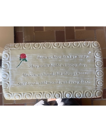 Those We Love Don't Go Away Sympathy Bench Gifts