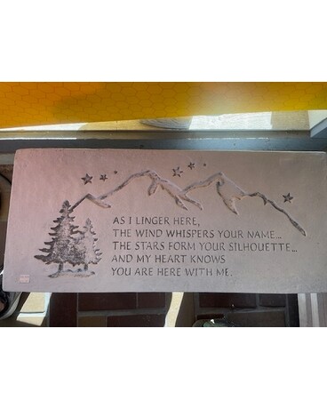 You are Here With Me Sympathy Bench Gifts