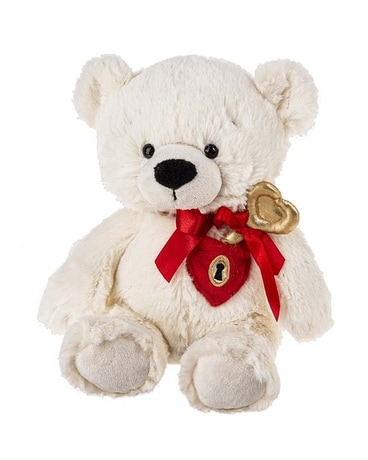 Key to My Heart Bear Flower Arrangement
